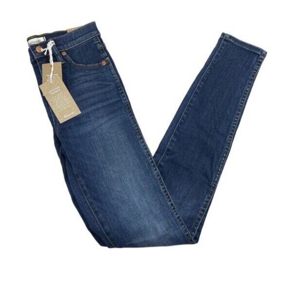 NWT MADEWELL 10" High-Rise Skinny Jeans Danny Wash Womens Size 23 Tall - Picture 2 of 7